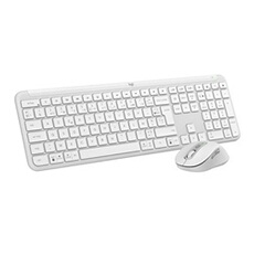 Sans fil MK950 Signature Slim, design élégant, saisie et clic discrets - Blanc casse