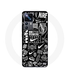 Coque Xiaomi 12T Nike air logo Graffiti Noir et blanc