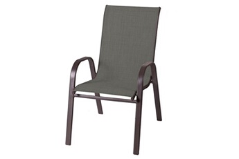 chaise de jardin nerea 56 x 68 x 93 cm marron acier