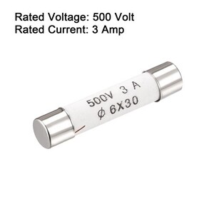 5X Fusibles Rapides 6,3A 500VAC Céramique Cylindriques SIBA 189020.6,3 - 6.3x32mm