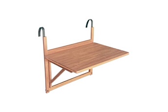 table d'appoint en bois pour balcon rectangulaire rabattable hauteur ajustable