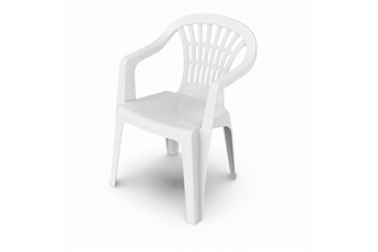 chaise de jardin progarden chaise de jardin lyra blanc résine 56 x 54 x 80 cm