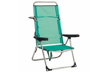 chaise de jardin alco chaise de plage vert 65 x 60 x 100 cm
