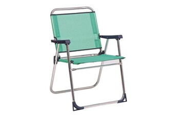 chaise de jardin alco chaise de plage 631 alf/30 aluminium fixe vert 57 x 78 x 57 cm