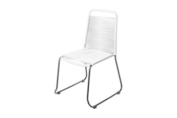 chaise de jardin bigbuy chaise de jardin antea 57 x 61 x 90 cm corde blanc