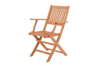 chaise de jardin kate 51 x 60 x 90 cm naturel bois d'acacia