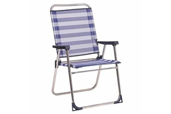 chaise de jardin alco chaise de plage bleu 57 x 89 x 60 cm