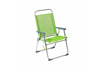 chaise de plage vert en aluminium 52 x 56 x 92 cm