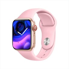 Montre connectée YONIS Montre Connectée Rose 1.71' LCD Appels Bluetooth Sports Multiples Capteurs Santé Rose