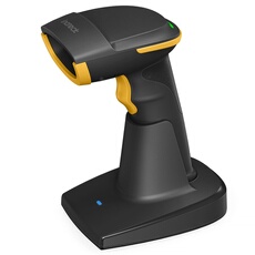 Lecteur de Code Barres 2D 1D QR sans Fil, Bluetooth 5.0, Scanner Codes sur l'écran, avec Base Intelligente