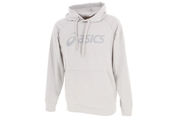 sweat-shirt sportswear asics sweat capuche hooded big asics oth grc cap sw gris chiné taille : s