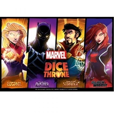 Jeu de stratégie Dice Throne Marvel Black Panther, Captain Marvel, Black Widow, Dr Strange