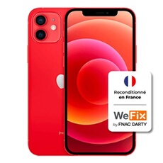 iphone 12 - Grade A - 128GB - Rouge Reconditionné en France par WeFix