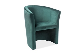 fauteuil de salon mso fauteuil cabriolet confort velours vert tisso