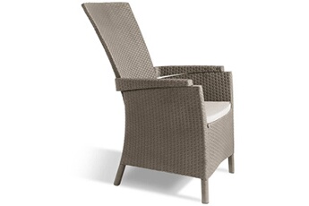 chaise de jardin keter chaise inclinable de jardin vermont cappuccino 238449