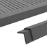 vidaXL Terras hoekplinten 5 st 170 cm HKC grijs vidaXL Terras hoekplinten 5 st 170 cm HKC grijs