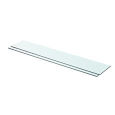 VIDAXL - Étagère Murale - Verre - 80x15 cm - Lot de 2