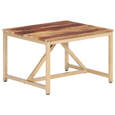 VIDAXL - Table d'appoint - Bois massif - 60x60x40 cm