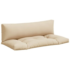 VidaXL Lot De 4 Coussins De Palette Taupe 50x50x7 Cm – Galettes De Siège Imperméables En Tissu Oxford, Confortables Pour Jardin Et Terrasse