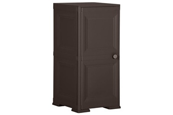 armoire de bureau vidaxl armoire en plastique 40x43x85,5 cm design de bois marron