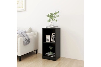 armoire de bureau vidaxl armoire d'appoint noir 35,5x33,5x76 cm bois de pin massif