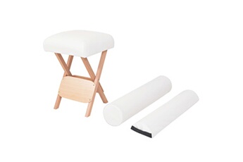 fauteuil de relaxation vidaxl tabouret de massage pliant siège 12 cm d'épaisseur 2 traversins