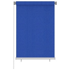 Store Roulant d'Extérieur Store à Enrouleur de Fenêtre Pare-soleil Pare-vue Store de Patio Balcon Jardin 100x140 cm Bleu PEHD 312837
