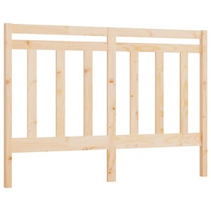 VidaXL Tête De Lit Bois Massif Pin Blanc 144 X 82,5 Cm - Style Rustique & Élégant Pour Chambre Double