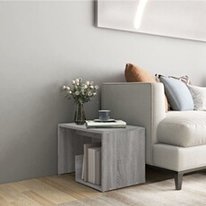 vidaXL - Table d'appoint - Bois traité - Sonoma Chêne Gris - 59x36x38 cm