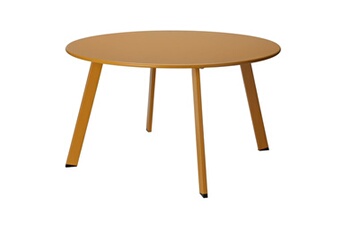 table d'appoint progarden table d'appoint 70x40 cm jaune moutarde mat