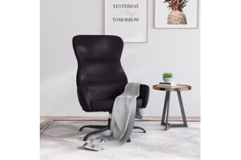 fauteuil de jardin vidaxl chaise de relaxation noir similicuir
