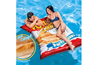 fauteuil de jardin intex flotteur de piscine potato chips 178x140 cm 58776eu