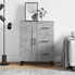 Buffet Rangement Salon Sonoma – Meuble Latéral Avec Porte, Bois D'ingénierie Gris, Design Classique Intemporel