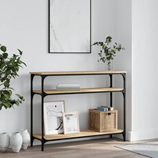 console table design bois métal avec plateau épais en frêne massif console table design bois métal avec plateau épais en frêne massif