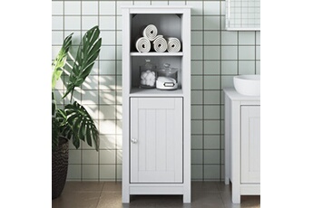 meuble de salle de bain vidaxl armoire de salle de bain berg blanc 40x34x110 cm pin massif
