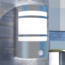 Vidaxl Applique Murale Avec Détecteur Acier Inoxydable Lampe D'extérieur