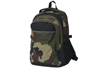 sac à dos d'école 40 l noir et camouflage