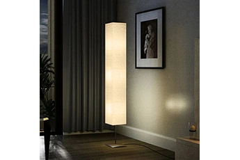 lampe de lecture vidaxl lampadaire avec support en acier 170 cm beige