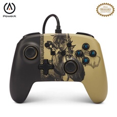 Manette filaire Améliorée Ancient Archer pour Nintendo Switch Noir et Beige
