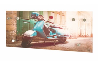 patère mso porte-manteau mural design verre trempé scooter stig