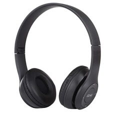 Casque audio YONIS Casque Bluetooth Pliable Sans Fil, Support MP3 FM Appel, Autonomie 18h, Charge 2h Bleu