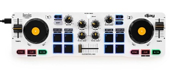 HERCULES DJ CONTROL MIX Contrôleur DJ Bluetooth pour Smartphone iOS et Android App djay 2 voies - vue 5