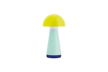lampe à poser remember - lampe de table bobbi h18cm - vert -