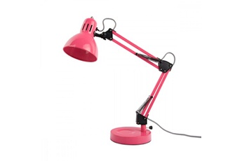 lampe de bureau present time - lampe de table funky hobby h52cm - rose -