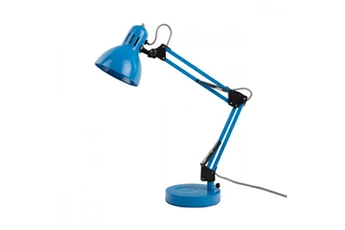 lampe de bureau present time - lampe de table funky hobby h52cm - bleu -