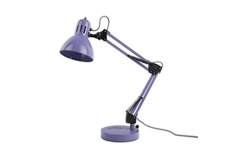lampe de bureau present time - lampe de table funky hobby h52cm - violet -