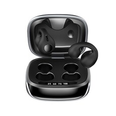 Ecouteurs Preisku Casque à conduction osseuse sans fil, écouteurs Bluetooth à clipser, réduction du bruit-Noir