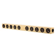 Barre de son YONIS Barre De Son Bluetooth 40W En Bois Avec Télécommande Support Micro SD AUX Optique U Disk Beige