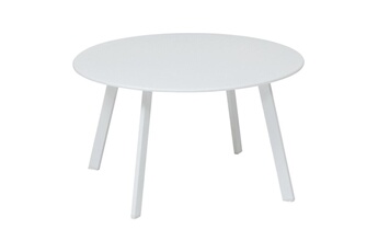 table de jardin hesperide table basse saona blanc d70 cm hespéride - blanc