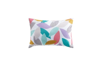 coussin rectangulaire en polyester avec motif pétales fantasia - multicolore - 40 x 60 cm